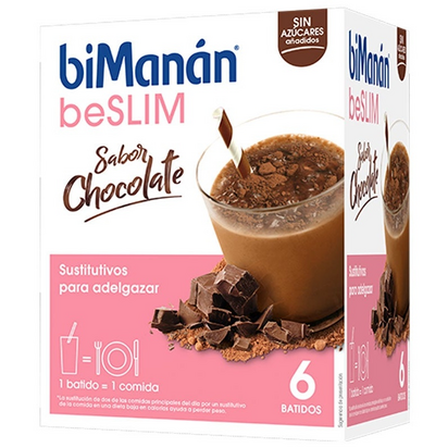 Bimanán Beslim Be Slim Batido Chocolate 6 Saquetas